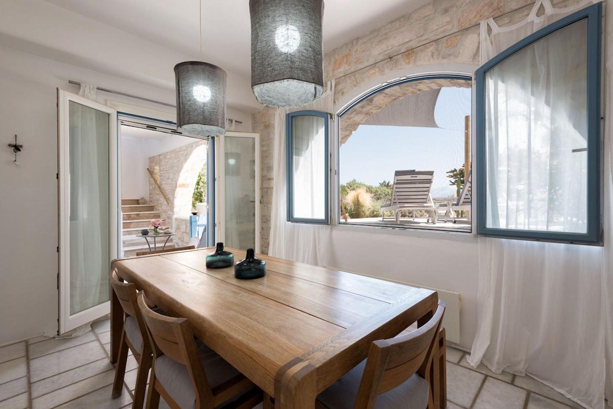 Island Magic - Seaview Villa With Jacuzzi Pool Ambelas Extérieur photo