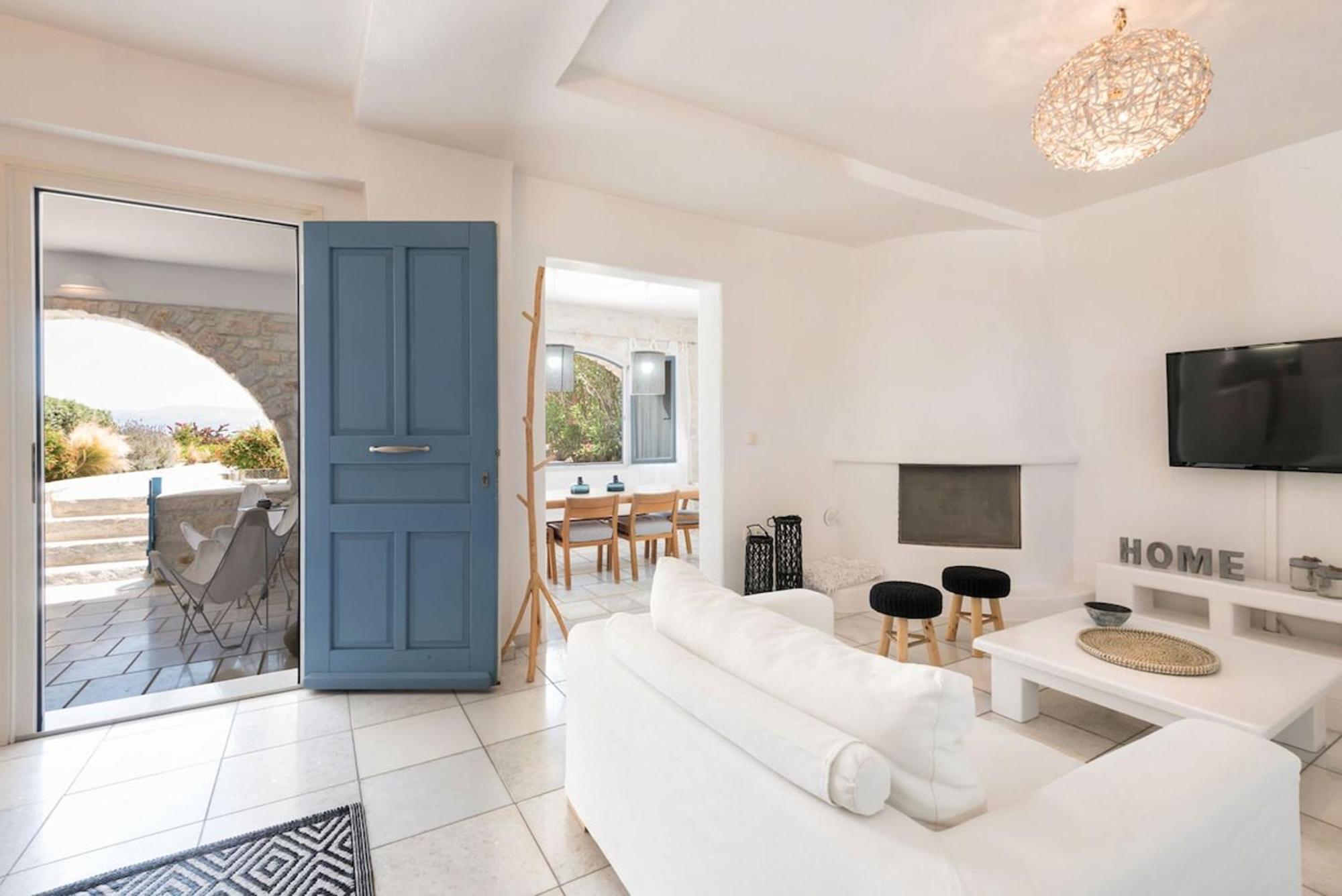 Island Magic - Seaview Villa With Jacuzzi Pool Ambelas Extérieur photo