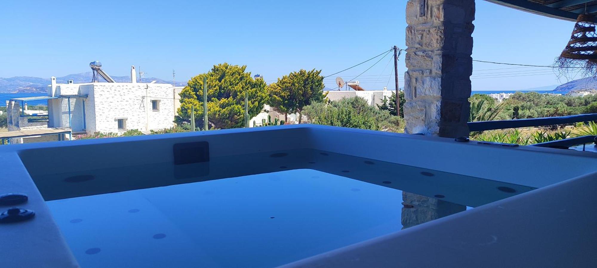 Island Magic - Seaview Villa With Jacuzzi Pool Ambelas Extérieur photo